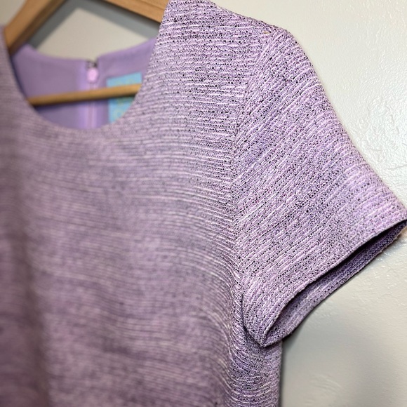 Cece Cynthia Steffe Kayte Lilac Tweed Dress - Picture 6 of 14